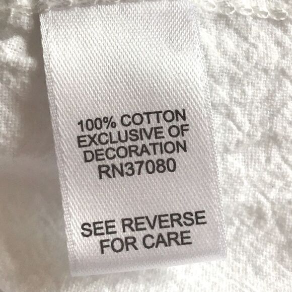 Cato White Cotton Black Red Blue Ethnic Embroidered Button Up Peasant Blouse - Picture 14 of 15